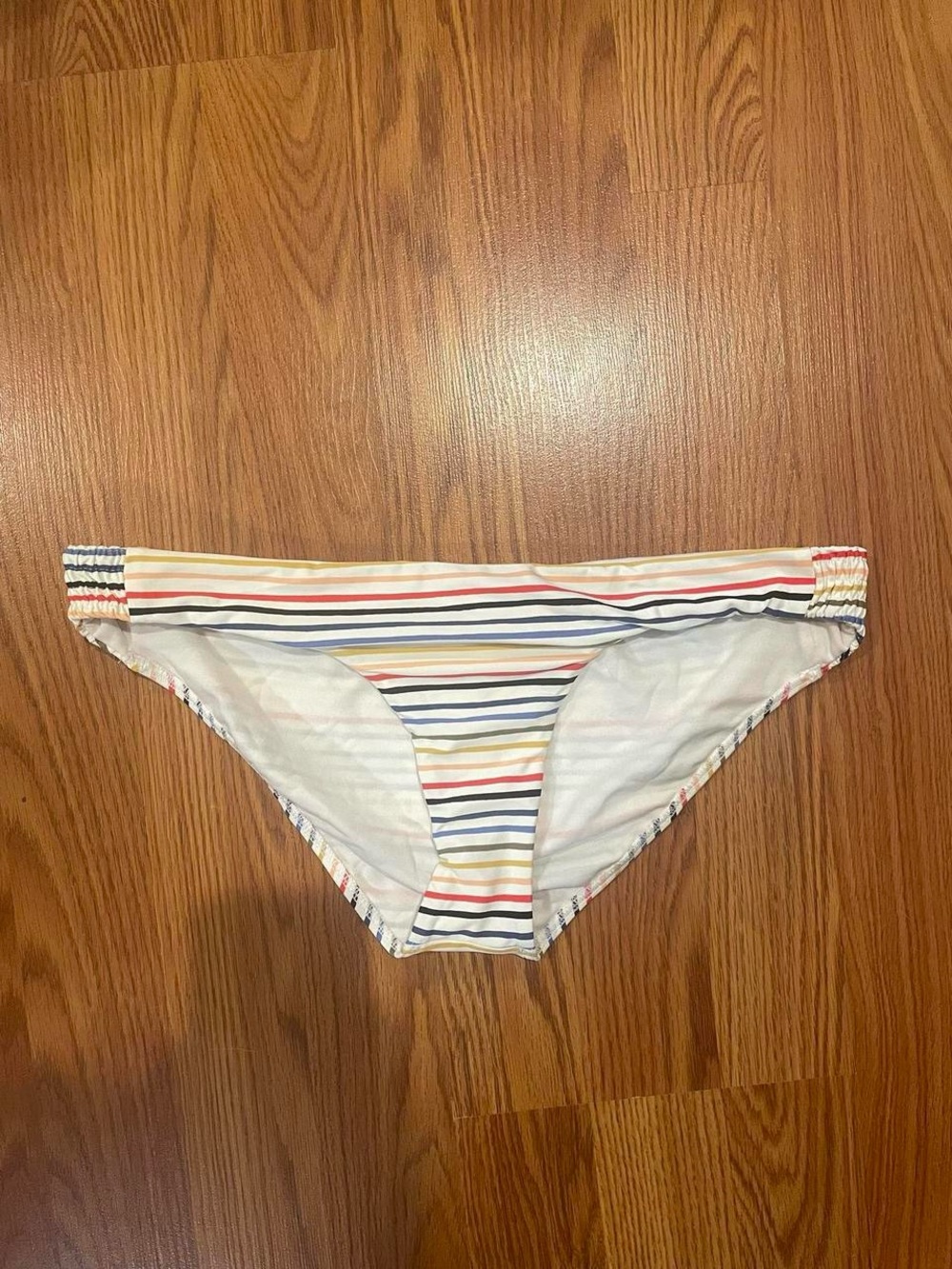 Striped Bikini Bottoms in Multi-Color